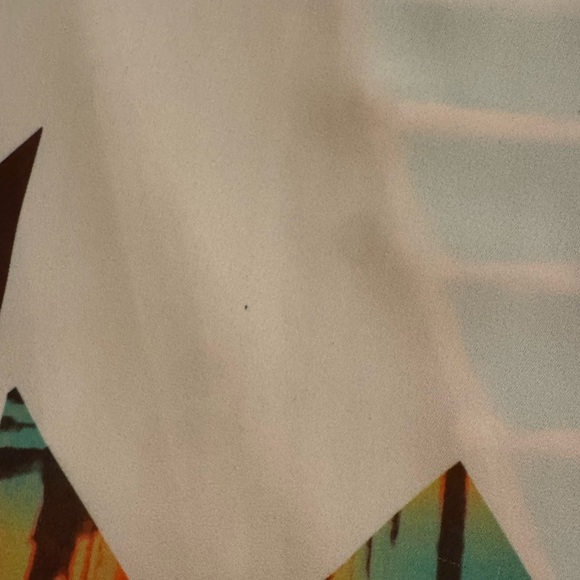 Daytrip Chevron Oversized Slouchy Short Sleeve Top - Multicolor - Picture 5 of 5